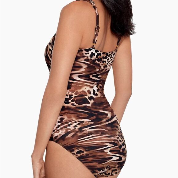 Miraclesuit Rock Solid Regatta One Piece size 10 LOOK 10lbs lighter NWT - Picture 3 of 8